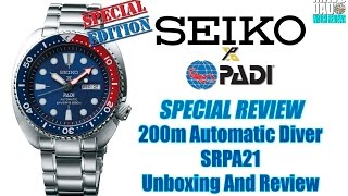 The New Legend! | Seiko Prospex PADI Special Edition 200m Automatic Diver  SRPA21 Unbox & Review - YouTube