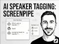How to assign speakers in screenpipe using the chat with GPT5.4 or any model