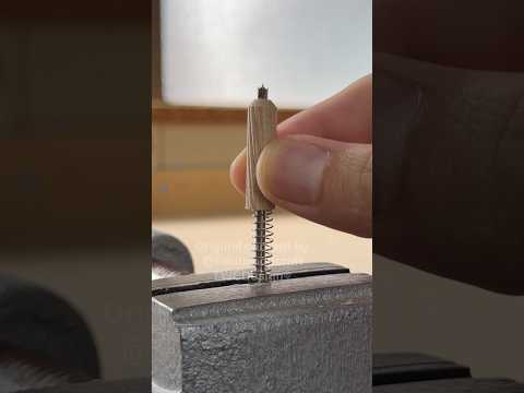 Dowel + Spring = ?  #shorts #woodworking #diy