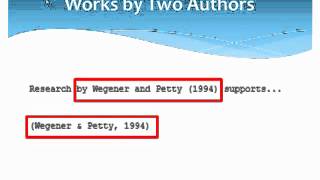 APA Citation Basics: Authors & Dates