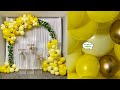 Yellow Gold Balloon Arch