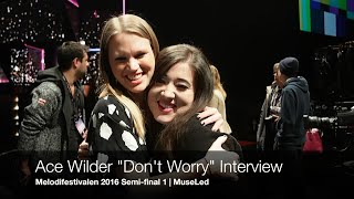 Video voorbeeld van "Ace Wilder - Melodifestivalen 2016 Semi-final 1 Interview"