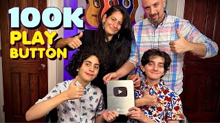 Celebrity Unboxing the 100k Subscribers YouTube Play Button! (New 2024 Silver Creator Award) Wealth