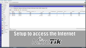 How to setup Mikrotik to access the Internet