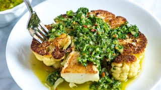 Chimichurri Cauliflower Steak