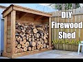Firewood Shed Build, simple and solid. Super limited tools build