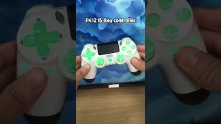 GAMINJA LED Wireless Game Controller For PS4 PS3 Console Computer PC RGB Light Bluetoo
