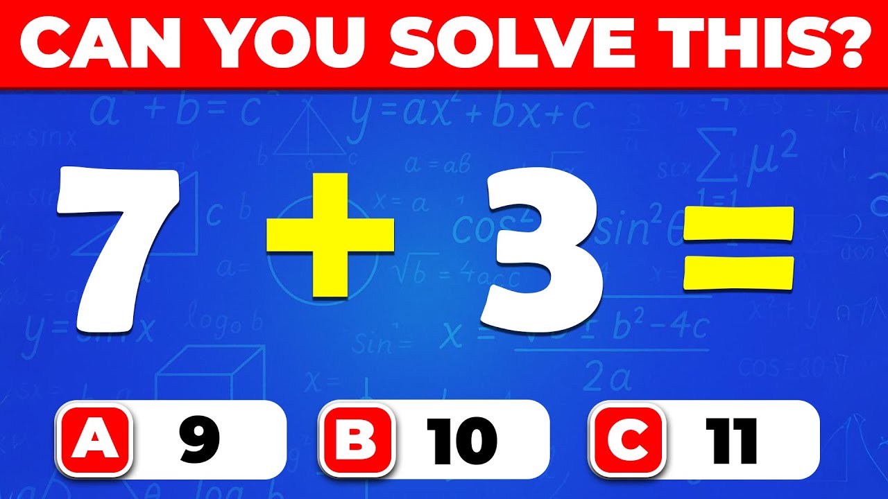 Math for Grade 2 | 30 Question Addition Quiz (Easy to Medium) - YouTube