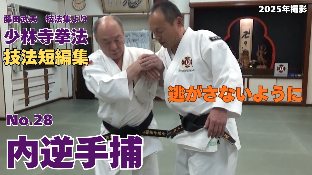 vol.108【少林寺拳法 Shorinji Kempo 徳島】技法短編集 No.28 内逆手捕