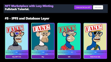 NFT Marketplace with Lazy Minting #5 IPFS and Database Layer