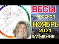 ВЕСЫ НОЯБРЬ 2021/ЛУННОЕ ЗАТМЕНИЕ 19 Ноября 2021/ВЕСЫ ГОРОСКОП на НОЯБРЬ 2021/Астролог OLGA STELLA