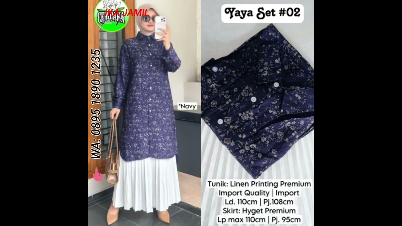 Baju gamis terbaru 2025 | setelan one set model 2026