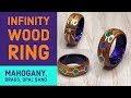 Creating an Infinity Ring with Mahogany, Brass, and Opal Sand (GIVEAWAY)