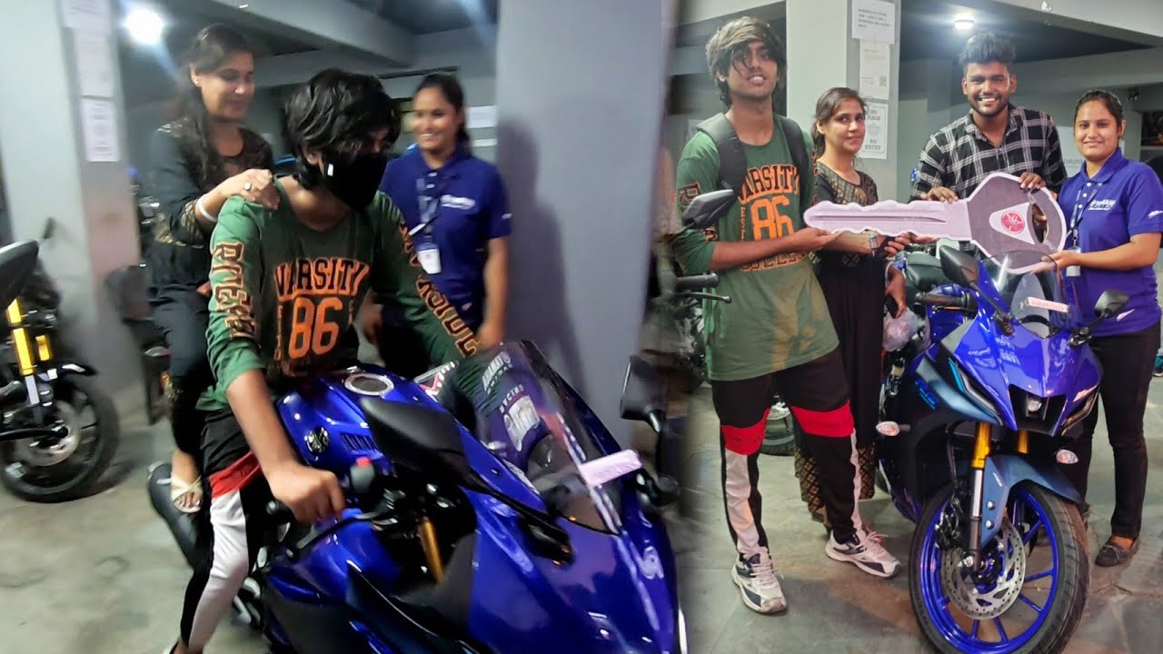 Taking Delivery of Dream Bike. R15 v4 Racing Blue.