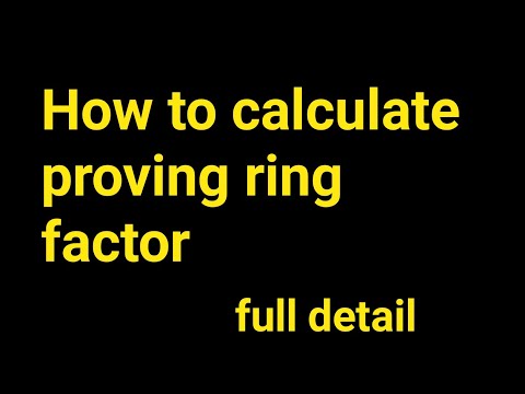 HOW TO TAKE PROVING RING & FLOW READING - YouTube