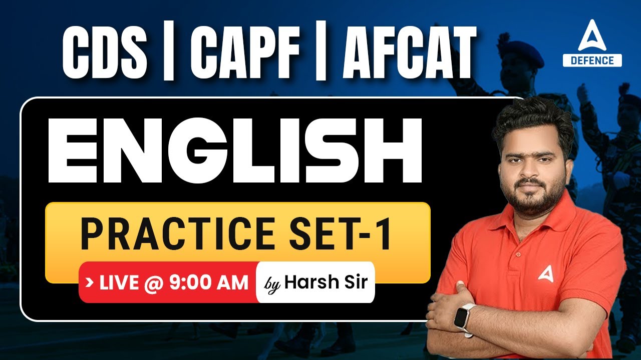 CDS 2 2023/AFCAT 2 2023/CAPF AC 2023 | English - Practice Set-1 by ...