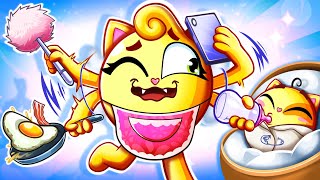 Busy Busy Mommy Song 😻😊 | Kids Songs And Nursery Rhymes by Baby Zoo