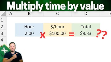 How to Multiply Time by Value in Excel and Add Up Hours Greater than 24h