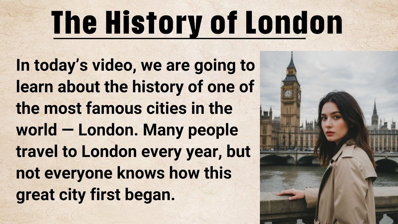 Learn English through Story Level 3 ⭐️ The History of London || Improve Your English