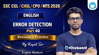 Information Error Detection - Part 2 | Practice MCQs | SSC CGL English | English Medium | Oliveboard News