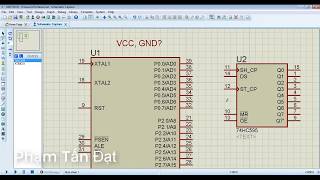 Tại sao không tìm thấy chân VCC, GND của IC trong Proteus?