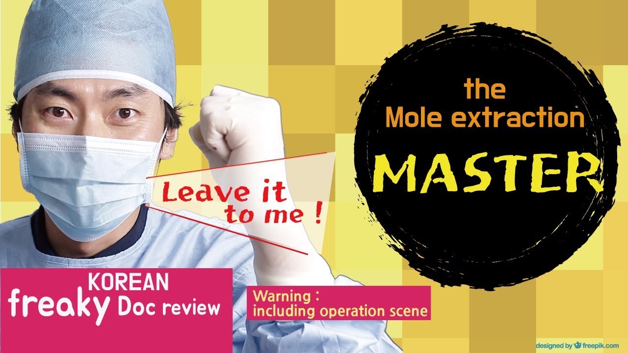 [mole removal review] eng. subs:(+) korean physician comic review. included surgery scene.