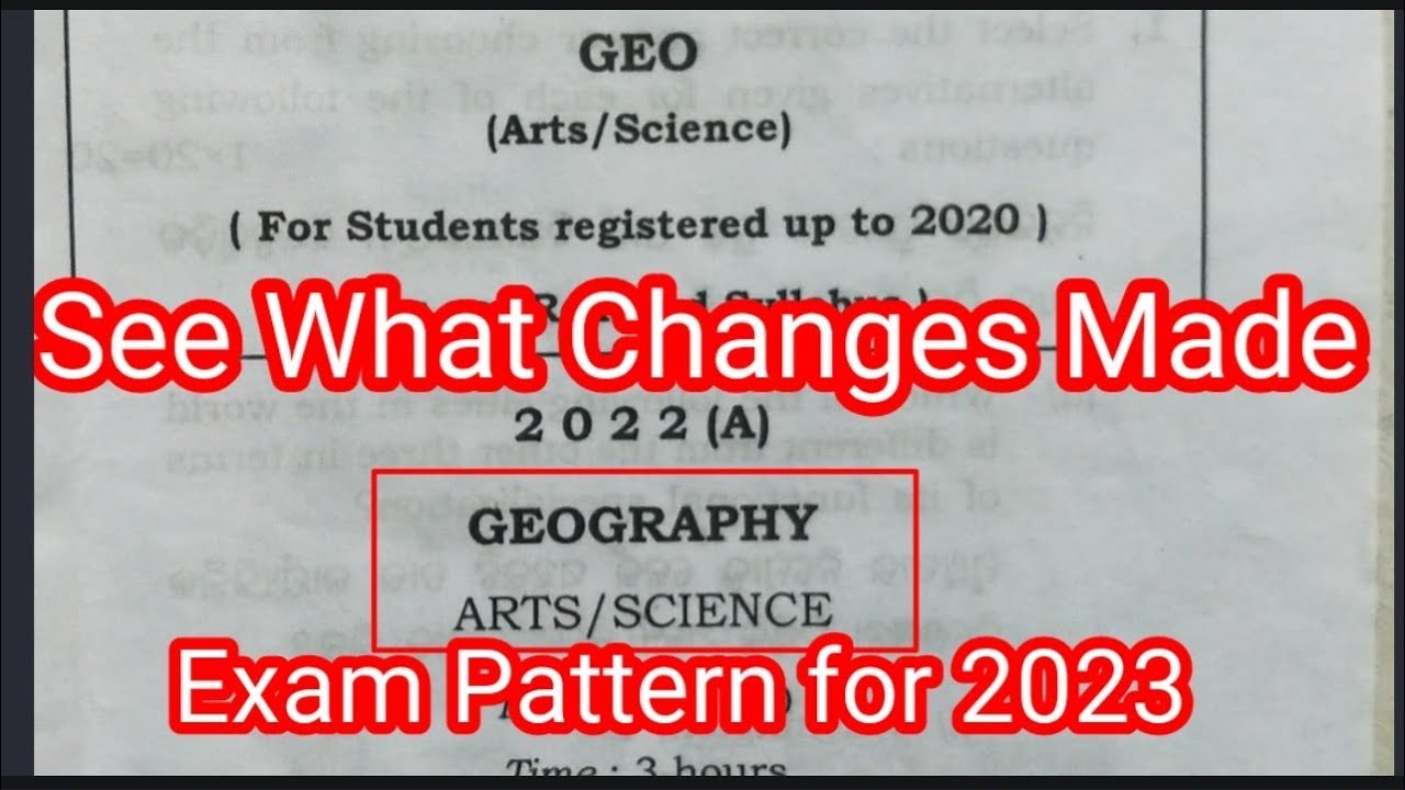 ||Geography Questions||Chse class||Exam for 2023 Model Change||Exam Pattern change