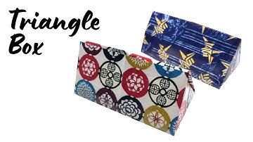 One Sheet Origami Triangle Box