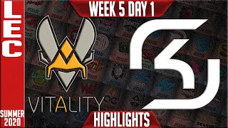 VIT vs SK Highlights | LEC Summer 2020 W5D1 | Team Vitality vs SK Gaming