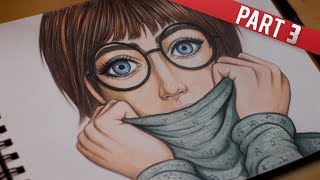 تعليم رسم وجه بطريقة احترافية للمبتدئين الجزء الثالث - how to draw realistic portraits part 3