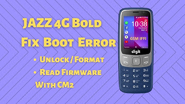 JAZZ DIGIT 4G BOLD Format and Read Firmware with CM2