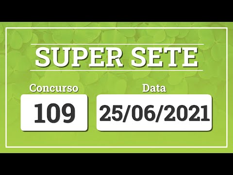 Resultado do sorteio da Super Sete 109