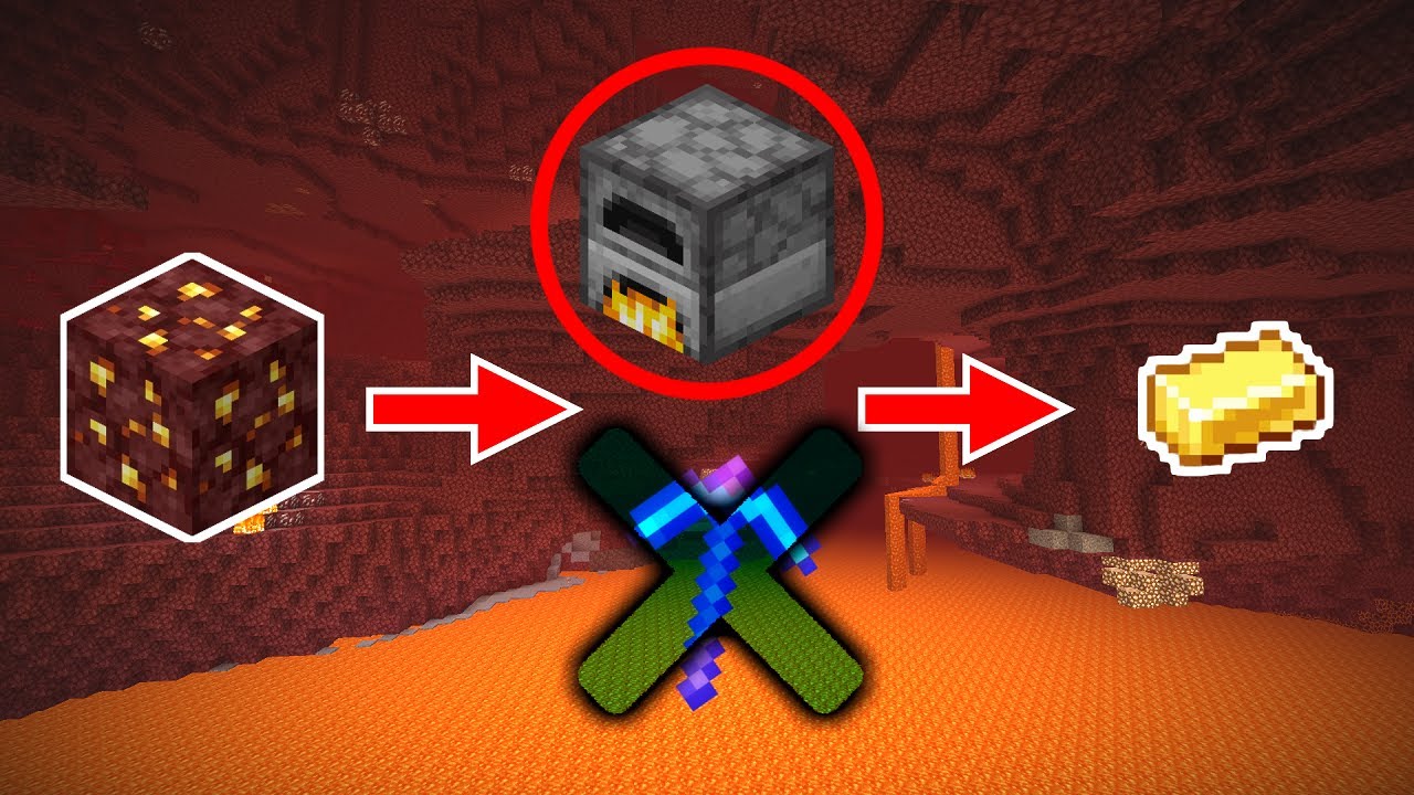 幸運でやるな ネザー金鉱石はかまどで焼いた方が効率が良い Youtube 幸運でやるな ネザー金鉱石はかまどで焼いた方が効率が良い Youtube