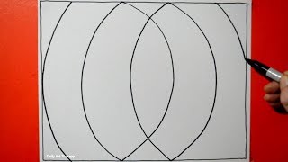 Daily Line Illusion #87 / Cool Spiral Curved Pattern / Satisfying & Relaxing / Art Therapy