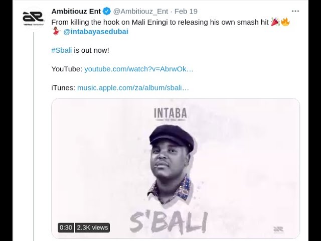 S'bali Intaba yase dubai and the fans of ambitiouz_ent Sbali Ambitiouz