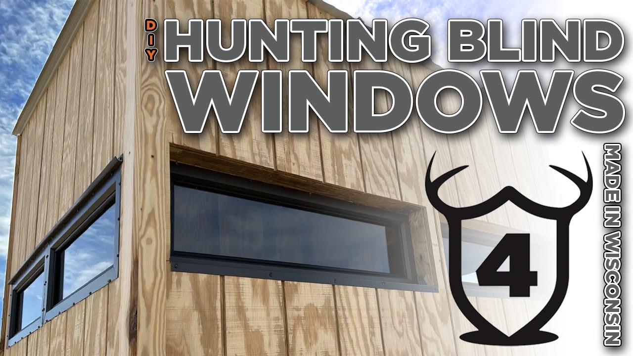 Hunting blind windows zero 4 outdoors windows for diy deer stands