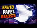 APRENDA!! Folha de PAPEL reagindo ao vento no AFTER EFFECTS