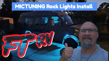 How To Install MICTUNING C4 Rock Lights in a Camper Van - Vannie VanGo