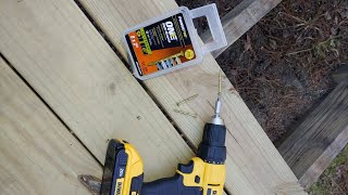 Repair of back deck with Pressure Treated Lumber from Lowes Home Improvement Part 2