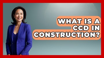 What Is A CCD In Construction? - Civil Engineering Explained