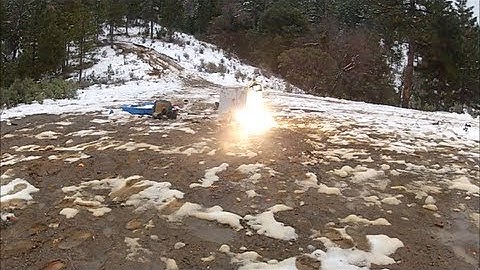 1LB Tannerite Blowing up Refrigeration  Exploding rifle target