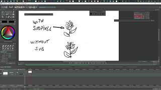with or without subpixel tvpaint