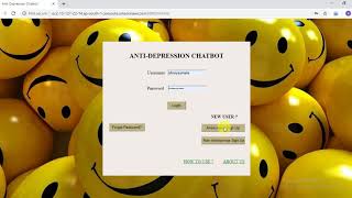 How to use Anti depression Chatbot