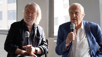 Tim Rice and Benny Andersson at the CHESS Broadway Sitzprobe