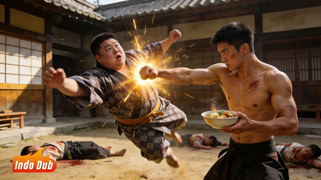 Semua dipukul muntah darah oleh preman, tapi seorang bodoh kalahkannya sambil bawa mangkuk nasi.