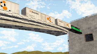 Somehow Possible Train Stunts #1 - BeamNG DRIVE CrashTherapy