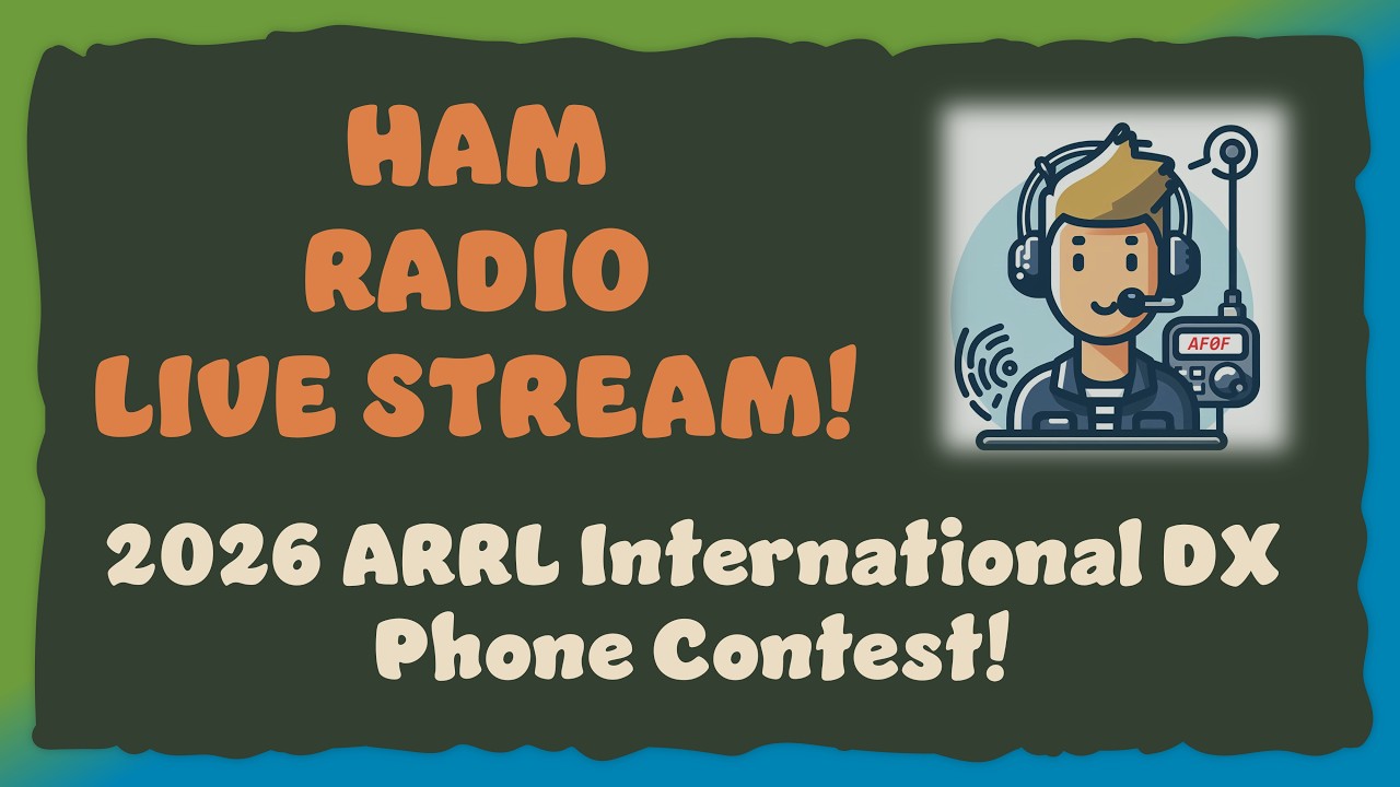 🎙️ ARRL International DX Contest Phone | LIVE with AF0F!