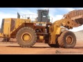 CAT 993K loading 777G trucks