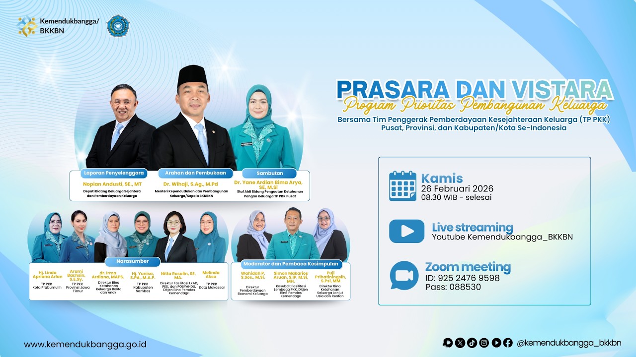 Prasara dan Vistara Program Prioritas Pembangunan Keluarga