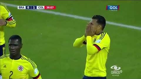 Colombia 1 - 0 Brasil Copa América Chile 2015  Gol Caracol